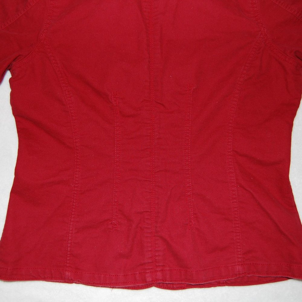 Old Navy Red Denim Blazer, Women Size L (39" Bust) - Picture 11 of 11